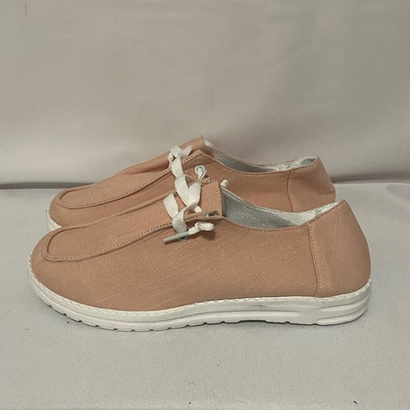NEW Hey Dude (similar) style blush pink slip on casual lightweight shoes 7.5 - Picture 4 of 5